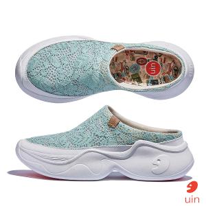 uin 西班牙原創設計 女鞋 厚底鞋 懶人鞋 半拖鞋 半包鞋 帕爾瑪6仙境綠W1480890