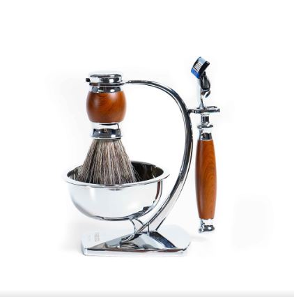 FREED 五刀式刮鬍刀天行者禮盒五件組 - 仿胡桃木