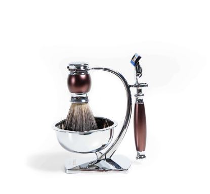 FREED 五刀式刮鬍刀天行者禮盒五件組 - 馬鞍棕