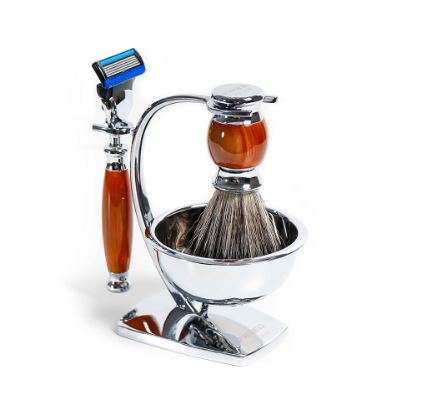 FREED 五刀式刮鬍刀天行者禮盒五件組 - 仿琥珀