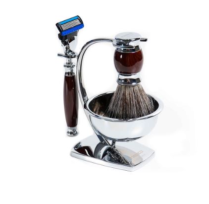 FREED 五刀式刮鬍刀天行者禮盒五件組 -仿紫紅壇木