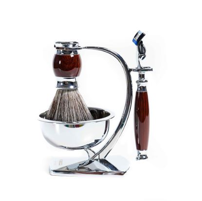 FREED 五刀式刮鬍刀天行者禮盒五件組 -仿紫紅壇木