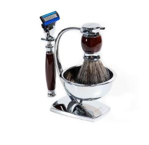 FREED 五刀式刮鬍刀天行者禮盒五件組 -仿紫紅壇木