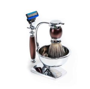 FREED 五刀式刮鬍刀天行者禮盒五件組 - 馬鞍棕