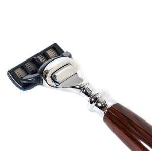 FREED 五刀式刮鬍刀天行者禮盒五件組 -仿紫紅壇木