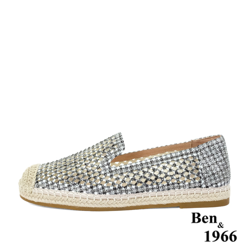 Ben&1966夏季清涼燙鑽休閒漁夫鞋-黑(236231)