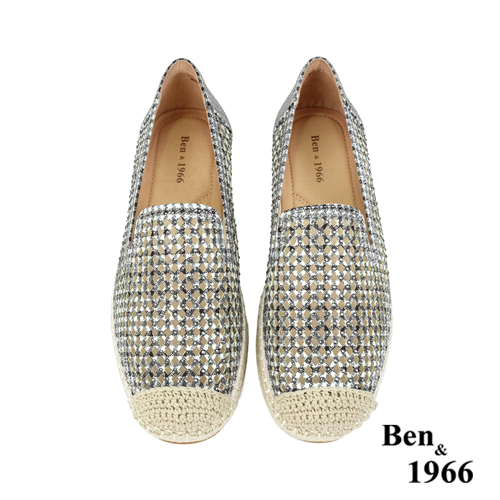 Ben&1966夏季清涼燙鑽休閒漁夫鞋-黑(236231)