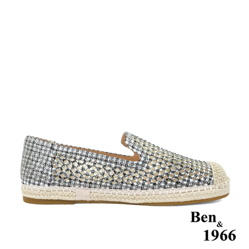 Ben&1966夏季清涼燙鑽休閒漁夫鞋-黑(236231)