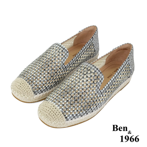 Ben&1966夏季清涼燙鑽休閒漁夫鞋-黑(236231)