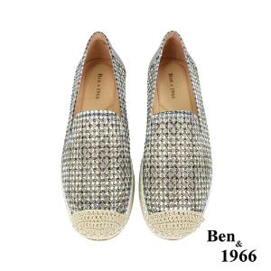 Ben&1966夏季清涼燙鑽休閒漁夫鞋-黑(236231)