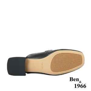Ben&1966高級羊皮可愛小熊釦飾穆勒拖-黑(236261)