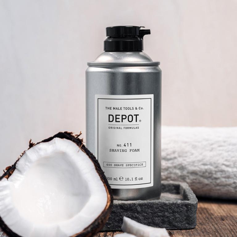 DEPOT no.411 涼感滋潤刮鬍泡 300ml