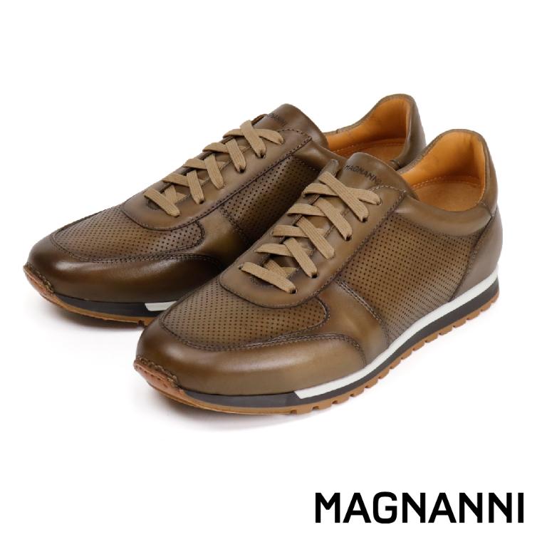 MAGNANNI 西班牙真皮多孔透氣休閒鞋 暗銅色(24443-TOR)