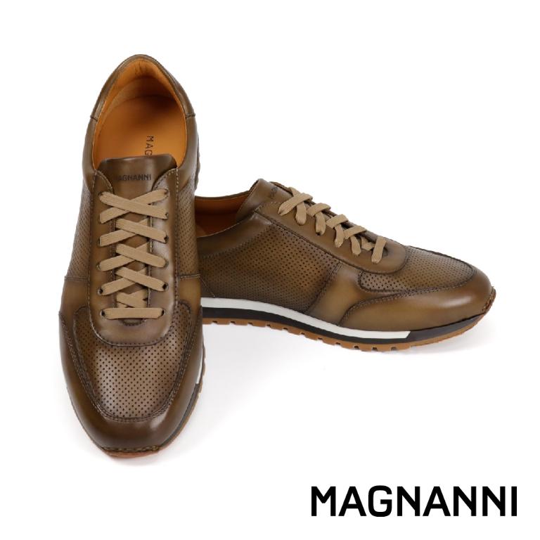 MAGNANNI 西班牙真皮多孔透氣休閒鞋 暗銅色(24443-TOR)