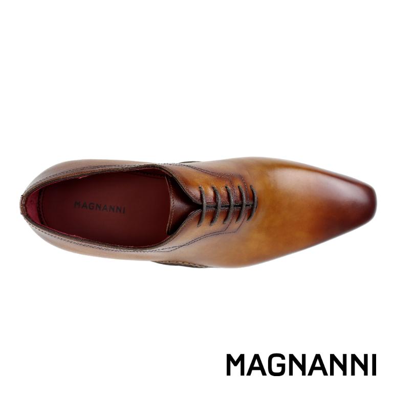 MAGNANNI 經典鞋襟壓線刷染牛津鞋 棕色(25222-CUE)