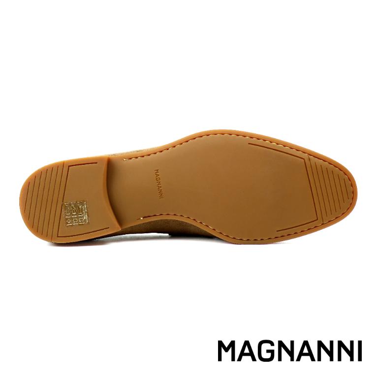 MAGNANNI 經典麂皮方釦便士樂福鞋 咖啡色(24385-CAS)