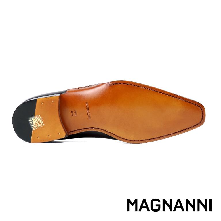 MAGNANNI 西班牙鞋襟小壓紋牛津鞋 棕色(25069-BR)
