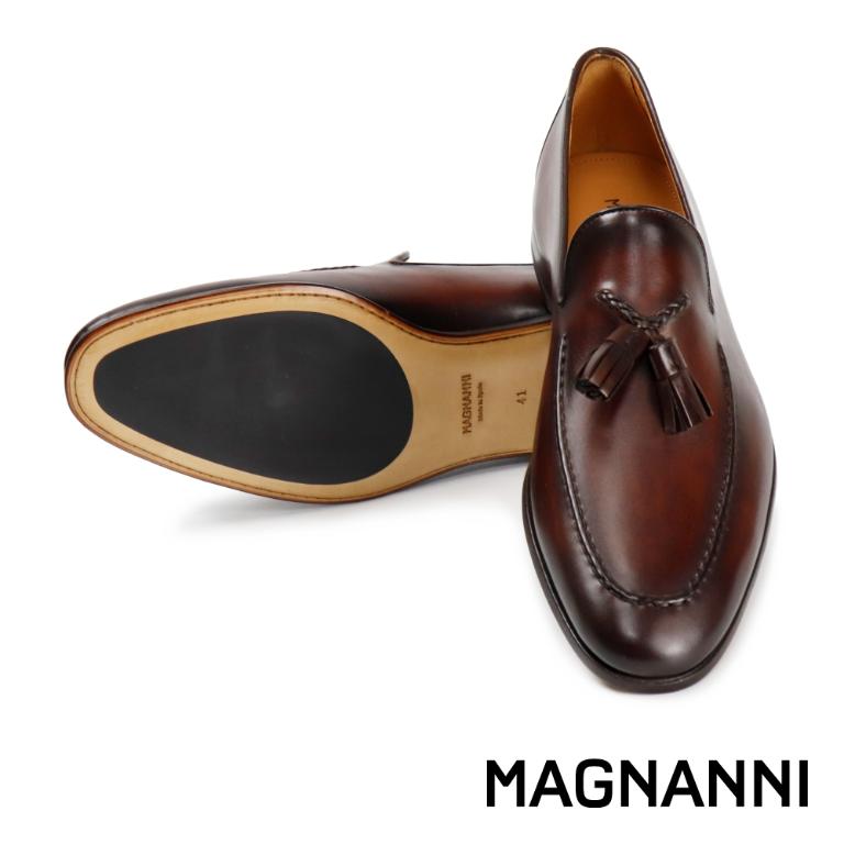 MAGNANNI 流蘇造型配飾典雅樂福鞋 深棕色(21883C-BR)