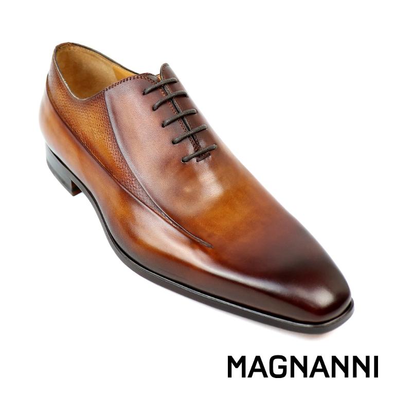 MAGNANNI 經典鞋翼壓紋紳士牛津鞋 棕色(25219-CUE)