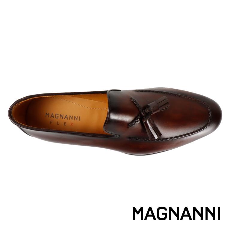 MAGNANNI 流蘇造型配飾典雅樂福鞋 深棕色(21883C-BR)