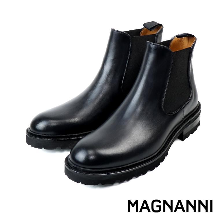 MAGNANNI 西班牙輕量真皮切爾西靴 深灰色(22365-GRY)