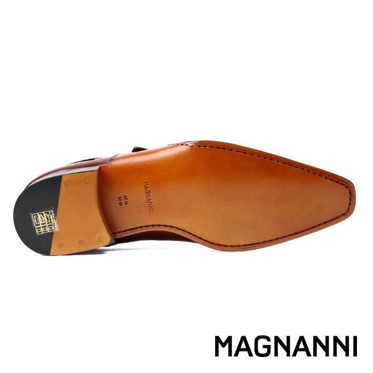 MAGNANNI 漸層刷染單扣孟克鞋 棕色(23491A-CUE)