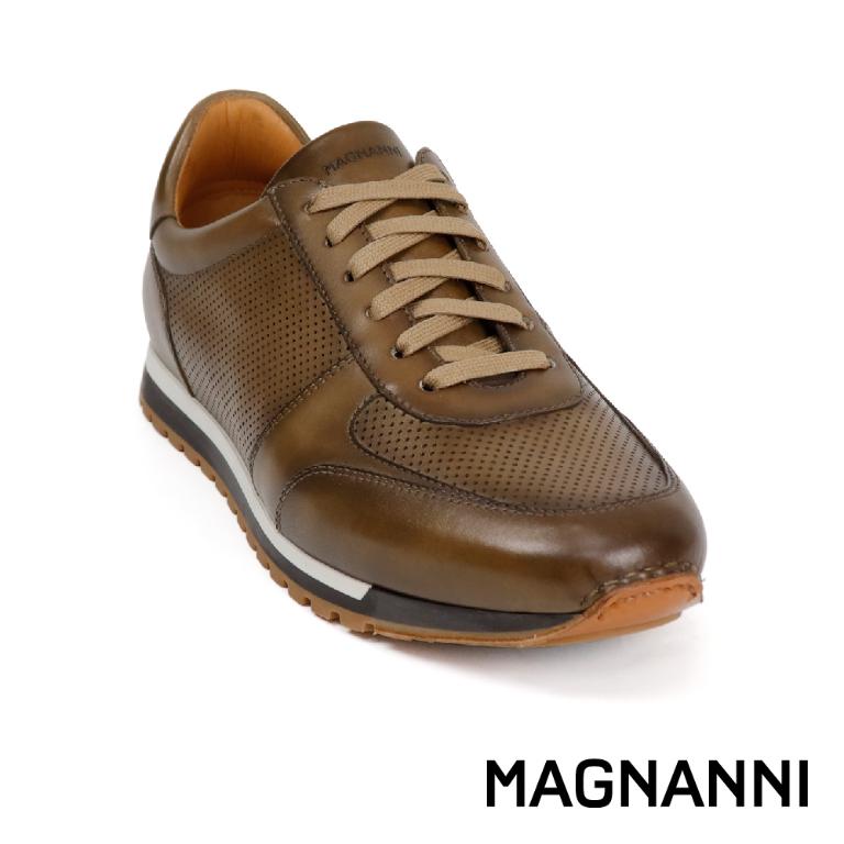 MAGNANNI 西班牙真皮多孔透氣休閒鞋 暗銅色(24443-TOR)