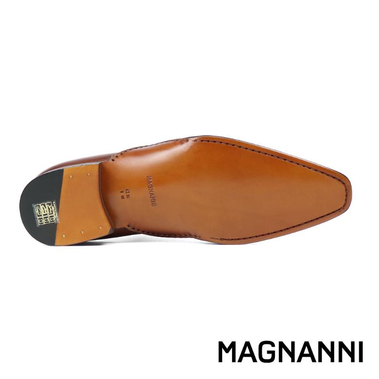 MAGNANNI 經典鞋襟壓線刷染牛津鞋 棕色(25222-CUE)