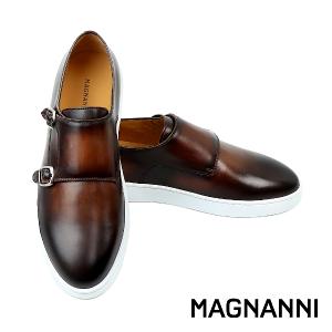 MAGNANNI 手工刷色蜂巢紋孟克鞋 棕色(24802-CAS)