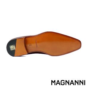 MAGNANNI 經典鞋翼壓紋紳士牛津鞋 棕色(25219-CUE)