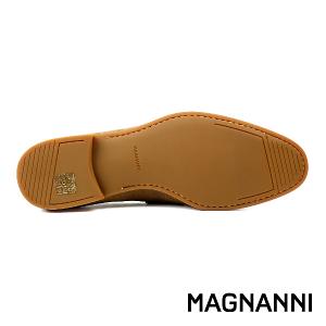 MAGNANNI 經典麂皮方釦便士樂福鞋 咖啡色(24385-CAS)