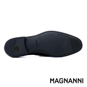 MAGNANNI 經典荔枝紋商務便士樂福鞋 黑色(21482B-BL)
