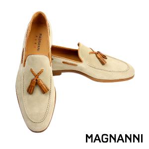 MAGNANNI 流蘇綁帶造型帆船鞋 杏色(24386-AVE)