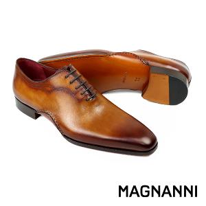 MAGNANNI 經典鞋襟壓線刷染牛津鞋 棕色(25222-CUE)