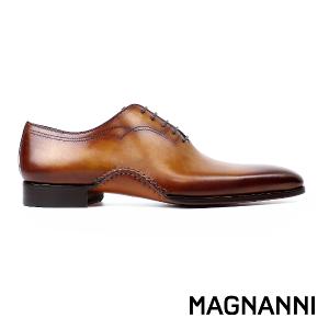 MAGNANNI 經典鞋襟壓線刷染牛津鞋 棕色(25222-CUE)