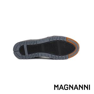 MAGNANNI 西班牙全皮面手工休閒鞋 黑色(22652-BL)