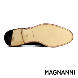 MAGNANNI 真皮編織便士樂福鞋 棕色(24461-COG)