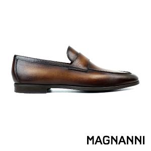 MAGNANNI 經典刷色便士樂福鞋 棕色(22692-BR)