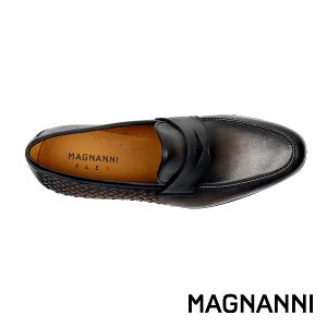 MAGNANNI  漸層刷染編織便士樂福鞋 深灰色(25135-GRY)