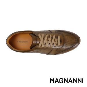MAGNANNI 西班牙真皮多孔透氣休閒鞋 暗銅色(24443-TOR)