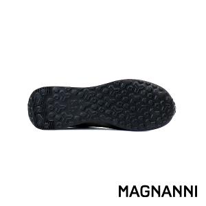 MAGNANNI 輕量拼接雙色綁帶休閒鞋 白色(24454-TIWH)