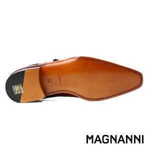 MAGNANNI 漸層刷染單扣孟克鞋 棕色(23491A-CUE)