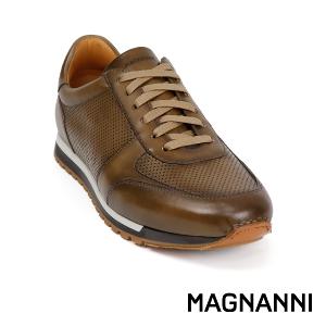MAGNANNI 西班牙真皮多孔透氣休閒鞋 暗銅色(24443-TOR)