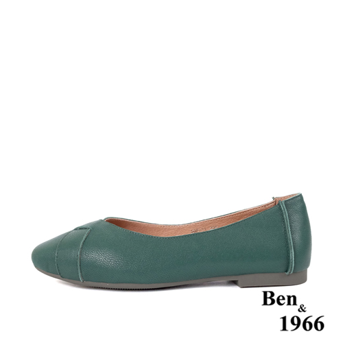Ben&1966高級植鞣羊皮氣質舒適包鞋-孔雀綠(236102)