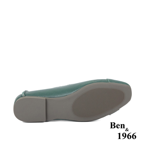 Ben&1966高級植鞣羊皮氣質舒適包鞋-孔雀綠(236102)