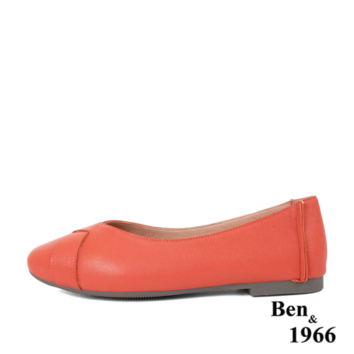 Ben&1966高級植鞣羊皮氣質舒適包鞋-西瓜紅(236103)
