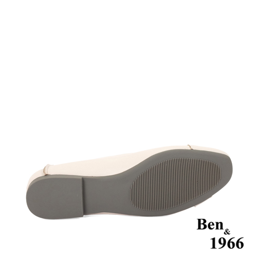 Ben&1966高級植鞣羊皮氣質舒適包鞋-米白(236104)