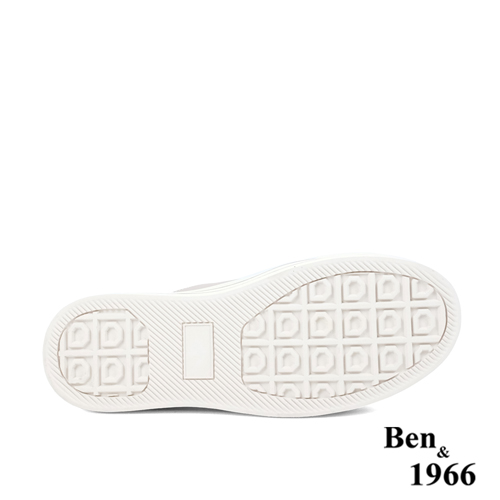 Ben&1966高級絲綢牛皮綁帶厚底休閒鞋-紫(236071)