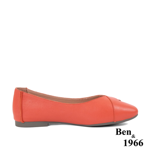 Ben&1966高級植鞣羊皮氣質舒適包鞋-西瓜紅(236103)