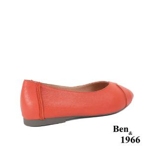 Ben&1966高級植鞣羊皮氣質舒適包鞋-西瓜紅(236103)